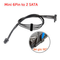 Cáp nguồn Mini 6pin ra 2 SATA 15pin HDD SSD Dell Vostro 3070 3670