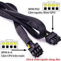 Cáp nguồn Modular 8Pin PSU sang 8Pin CPU dài 80cm