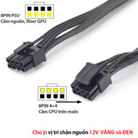 Cáp nguồn Modular 8Pin PSU sang 8Pin CPU cấp nguồn cho CPU mainboard