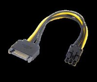 Cáp nguồn SATA sang 6Pin PCI-E cho Card VGA (Cũ)