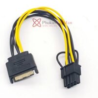Cáp nguồn SATA sang 8Pin PCI-E cấp nguồn cho Card VGA