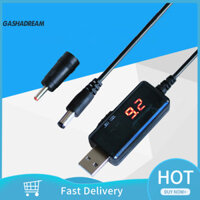 Cáp nguồn USB sang DC GSD với Bộ chuyển đổi DC5.5 sang DC3.5 Tăng điện áp 5V sang 9V 12V DC Jack Powerbank WiFi Router Cáp sạc Đồ dùng văn phòng