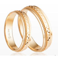 Cặp nhẫn cưới Vàng 18K PNJ Sánh Duyên 00380-00381
