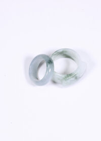 Cặp nhẫn nam nữ đá cẩm thạch phỉ thúy mệnh hỏa, mộc - Ngọc Quý Gemstones