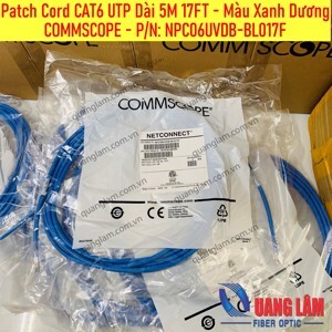 Cáp nhảy-Patch cord COMMSCOPE CAT6 UTP 5 mét NPC06UVDB-BL017F