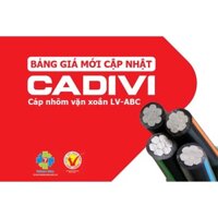 Cáp nhôm vặn xoắn hạ thế LV-ABC 0.6/1kV 2 lõi Cadivi