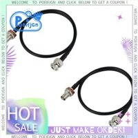 Cáp nối dài ăng-ten micro không dây 2ft với đầu nối BNC, 2 gói cho hệ thống giá đỡ
