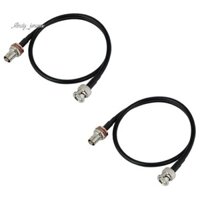 Cáp nối dài ăng-ten micro không dây 2ft với đầu nối BNC, 2 gói cho hệ thống giá đỡ