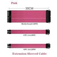 Cáp nối dài cơ bản A-TX 30cm PC GPU CPU Dây cấp nguồn Đầu nối máy tính 24-PIN 8-PIN 6 PIN 4 + 4 PIN