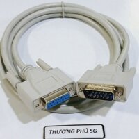 Cáp nối dài Com 15 / Chuẩn Com 15 Kim ra Com 15 Cái (DB15M to DB15F) dài 1.5m