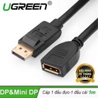 Cáp nối dài DisplayPort 1 đầu đực 1 đầu cái dài 1M UGREEN DP104 10226 - Hãng phân phối chính thức [bonus]