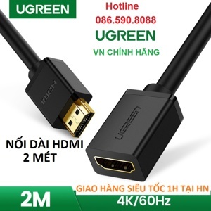 Cáp nối dài HDMI 2M Ugreen 10142