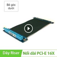 Cáp nối dài khe cắm PCI-Express 3.0 32Gbps 16X cho VGA card 20Cm bẻ góc dưới (không cần cấp nguồn)