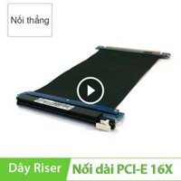 Cáp nối dài khe cắm PCI-Express 3.0 32Gbps 16X cho VGA card 20Cm (không cần cấp nguồn)