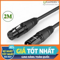 Cáp nối dài Microphone XLR 2m chính hãng Ugreen 20710 cao cấp