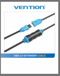 Cáp nối dài USB 2.0 có chíp khuếch đại Vention chuyên dùng cho Camera độ dài 10m-30m Hàng chính hãng - 30m