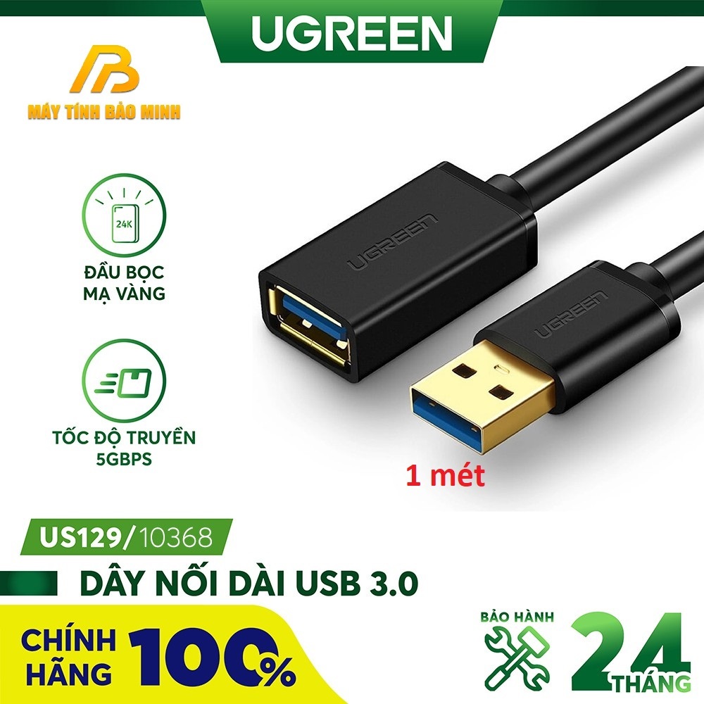 Cáp nối dài USB 3.0 độ dài 1m Ugreen 10368