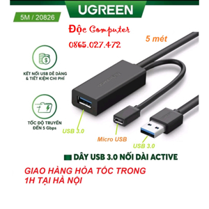 Cáp nối dài USB 3.0 Ugreen 20826