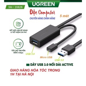 Cáp nối dài USB 3.0 Ugreen 20826