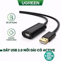 Cáp nối dài USB Ugreen 10326 dài 30M hỗ trợ chip khuếch đại cao cấp