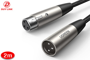Cáp nối dài XLR 3pin âm dương bọc lưới dài 2m Ugreen 20500