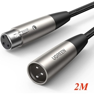 Cáp nối dài XLR 3pin âm dương bọc lưới dài 2m Ugreen 20500