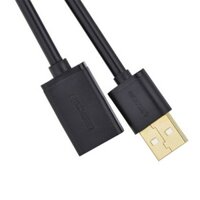Cáp nối USB 2.0, 1 đầu đực, 1 đầu cái 2.0, mạ vàng Ugreen 10313-0.5M - Hàng Chính Hãng