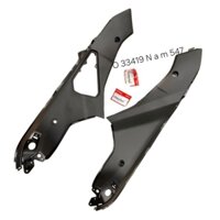 Cặp ốp nhựa cánh diều, yếm thùng xăng AIR BLADE 110 xăng cơ 2007-2008... zin Honda