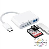 Cáp OTG đa năng đọc thẻ SD, TF, usb 3.0 sang công C điện thoại android chuyển hình ảnh thẻ SD điện thoại