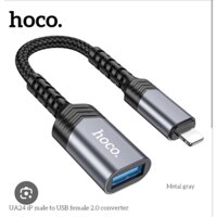 Cáp OTG Hoco UA24 iPhone lighting - USB 3.0 - Xịn