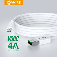 Cáp OWIRE Micro USB hỗ trợ sạc flash VOOC 4A tương thích với sạc 2A thích hợp cho Samsung Xiaomi Redmi OPPO Micro USB