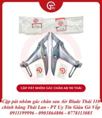 Cặp Pát Nhôm Gác Chân Sau Air Blade Thái 110 Chính Hãng Thái Lan