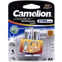 Cặp Pin Sạc AA Camelion Rechargeable 2700mAh Chính hãng