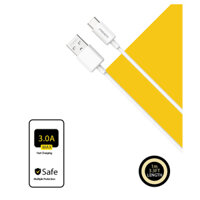 Cáp PISEN-Mr White Type-C USB-A 1m, trắng – Global, Model: TC25-1000(GLB)