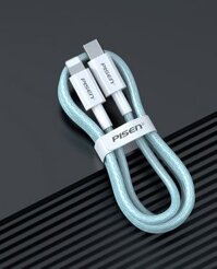 Cáp PISEN Quick PD 20W (Type-C to Lightning) Colorful DM-TC10-1000 Green