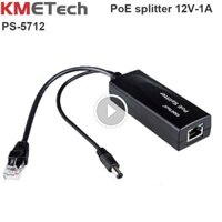 Cáp POE Splitter 44-57V ra 12v-1A KMEtech PS5712