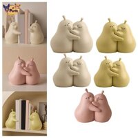 Cặp quả lê đáng yêu Hình sách Chân đế sứ Bookend Tượng trang trí