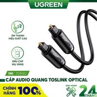Cáp quang âm thanh Digital Optical Audio Toslink dài 1m Ugreen 70890 cao cấp