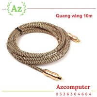 Cáp Quang Toslink Optical đầu mạ vàng 24k dài 10m - Toslink Optical Cáp quang âm thanh