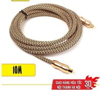 Cáp Quang: Toslink Optical đầu mạ vàng 24k dài 10m - Toslink Optical Cáp quang âm thanh