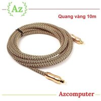 Cáp Quang Toslink Optical đầu mạ vàng 24k dài 10m - Toslink Optical Cáp quang âm thanh