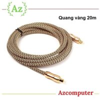 Cáp Quang Toslink Optical đầu mạ vàng 24k dài 20m - Toslink Optical Cáp quang âm thanh