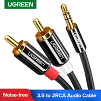 Cáp RCA UGREEN HiFi Stereo 2RCA đến 3.5mm Cáp Âm Thanh AUX RCA Jack 3.5 Bộ Chia Cho Khuếch Đại Âm Thanh Cáp Rạp Hát Tại Nhà RCA