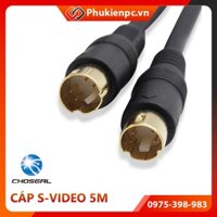 Cáp S-Video 4Pin chân tròn dùng cho máy siêu âm, nội soi. Cáp dài 5m - mét, kết nối 2 chiều SVideo sang SVideo