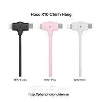 Cáp sạc 2 đầu Hoco X10 Chính hãng