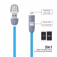 Cáp sạc 2 trong 1 cho iPhone và Samsung [bonus]