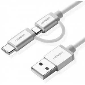 Cáp sạc 2 trong 1 USB 2.0 sang Micro USB và Lightning Ugreen 20747