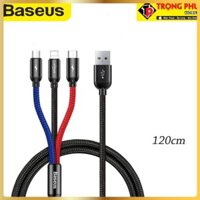 Cáp sạc 3 đầu 3in1 3,5A  Baseus Three 3-in-1 Cable
