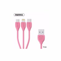 Cáp sạc 3 đầu Remax Lesu data cable RC-050th lightning type-C microUSB 1000000708-BLU/1000000710-P/1000000913-B/1000000914-W [bonus]