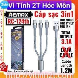 Cáp sạc 3 đầu Remax RC-124th